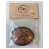 Belt Buckle Leather Pheasant AE
