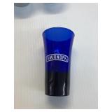 Smirnoff Cobalt blue advertising shot glass c1990