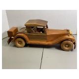 Hand Made Wooden 1930s Car (Artist Made)