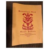 1947 PENNSYLVANIA DUTCH RECIPE FRAKTURS LITHO