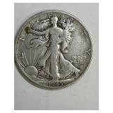 1945 S Walking Liberty Silver Half Dollar