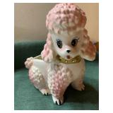 Napcoware Pink Ceramic Poodle Planter C-7468
