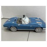 Vintage Blue Corvette Car Coin Bank