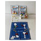 Snoopy Collectibles, bottle caps, hankie
