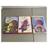 Lot of 3 Barney TV Show DVDS