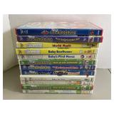 Lot of 12 Baby Einstein DVDs