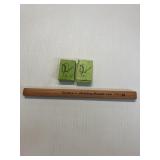 2-Caligraphy nibs w/reservoirs & 1 sketching penci