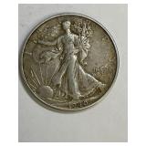 1940 Walking Liberty Silver Half Dollar