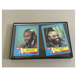Lot of Mr.T A-Team Cards Framed