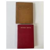 lot of 2 WWI Fieldnote book & Official Manual 1917