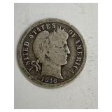 1916 Barber Silver Dime