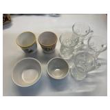 Glass/Earthenware hand crafted several pcs