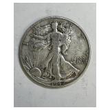 1942 D Walking Liberty Silver Half Dollar