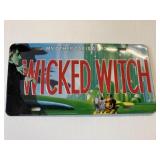 Wizard OZ Wicked Witch License Plate