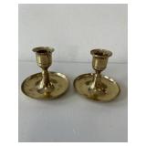 2 Brass Candle Holder