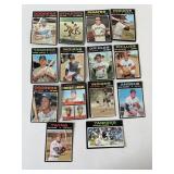 Lot of 13 1971 Topps Thurmon Munson