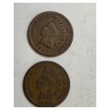 1894 & 1897 Indian Cents
