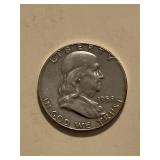 1959 D Franklin Silver Half Dollar