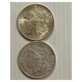 1897, 1898 Morgan SIlver dollar Better Condition 2