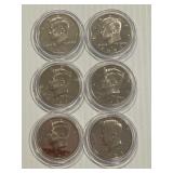 Proof JFK Halves 1981-S, 2000-S, 01-S, 03-S, 05-S,