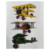 Vintage Homco Airplanes Cast Aluminum 1975
