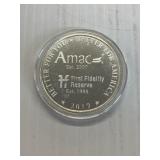 2019 Amac 1 Ounce Silver In God We Trust