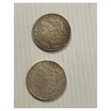 1880, 1884 Morgan Silver Dollar Better Condition