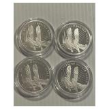 2021 .999 Silver 1/2oz each Cooks Island Double Ea