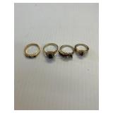 4 Various size plated ring