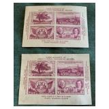 2 Sets of 4 Stamps printed by The Treasury Dept