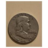 1954 Franklin Silver Half Dollar