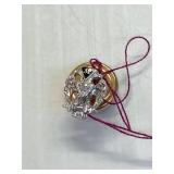 14K Eagle 32 w/diamond eye Masonic Shriner
