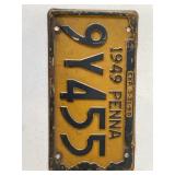 1949 PA License Plate