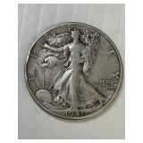 1941 D Walking Liberty Silver Half Dollar