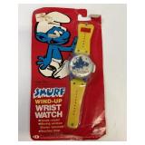 1981 Smurf Wind-Up Wrist Watch