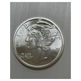 Mercury Dime 1 Ounce Silver