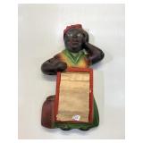 Aunt Jemima Chalkware wall plaque