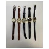 5 ladies watches work Fossil, Gitano Berger