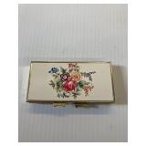 Vintage Floral Pill box nice