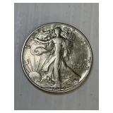 1939 D Silver Walking Liberty Half Dollar