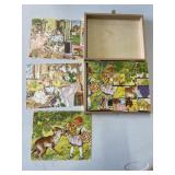 German fairy tales wood picture cubes complete