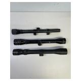 Lot of 3 Rifle Scopes