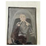 Large Tin Type of Baby