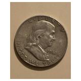 1962 D Franklin Silver Half Dollar