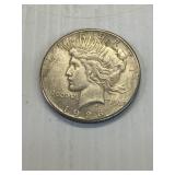 The KEY DATE 1928 PEACE SILVER DOLLAR  AU-50
