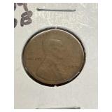 1909 VDB Wheat Cent