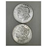 1921 (2) High Grade Morgan Silver Dollars x2
