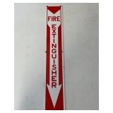 Porcelain Fire Extinguisher Sign
