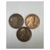 1911-S, 1922-D, 1916-D Semi Key Wheat Cents x2