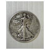 1944 S Walking Liberty Silver Half Dollar